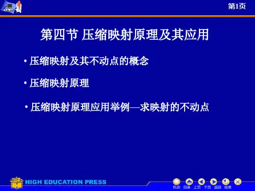  压缩映射原理及应用