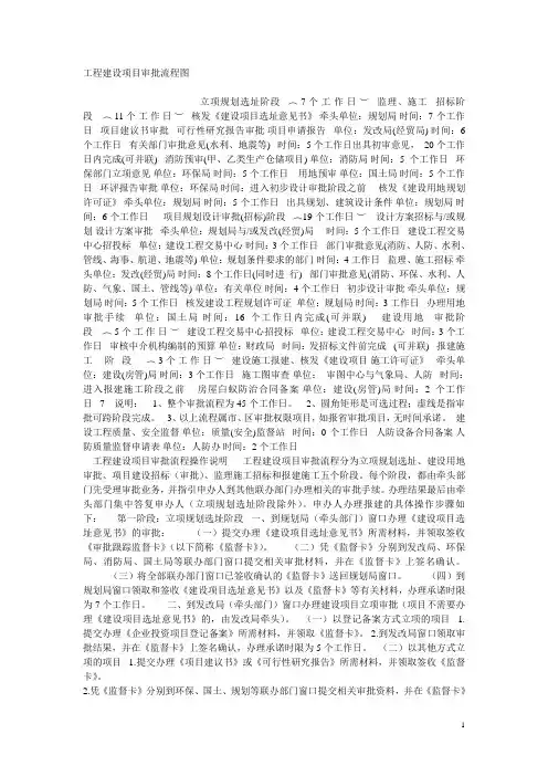 建设工程审批流程