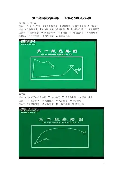 第二套国际竞赛套路——长拳动作组合及名称