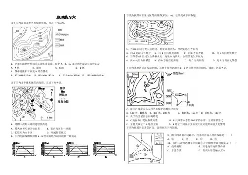 等高线地形图的应用