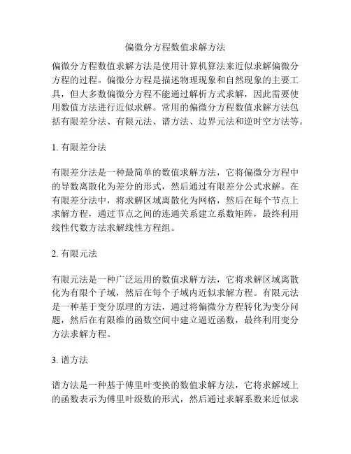 偏微分方程数值求解方法
