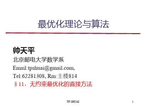 北邮最优化课件11 无约束最优化的直接方法