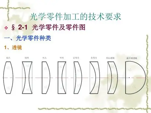 光学零件技术要求