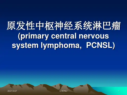 原发性中枢神经系统淋巴瘤