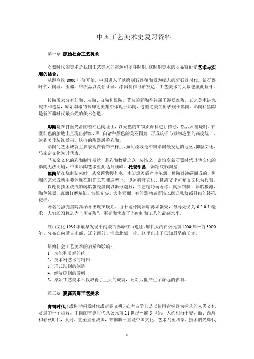 中国美术史复习资料