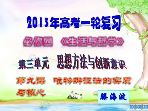 高三一轮复习哲学第九课