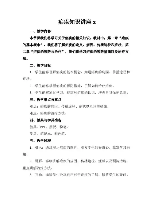 疟疾知识讲座x