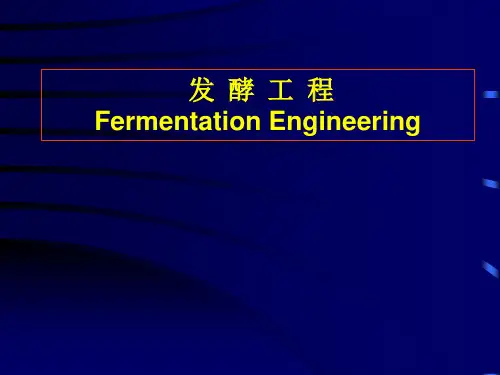 发酵工程 第一章 总论