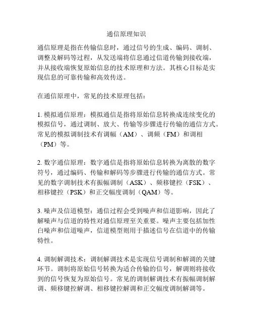通信原理知识