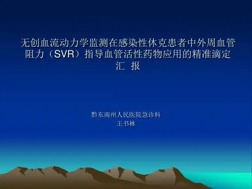 无创血流动力学监测