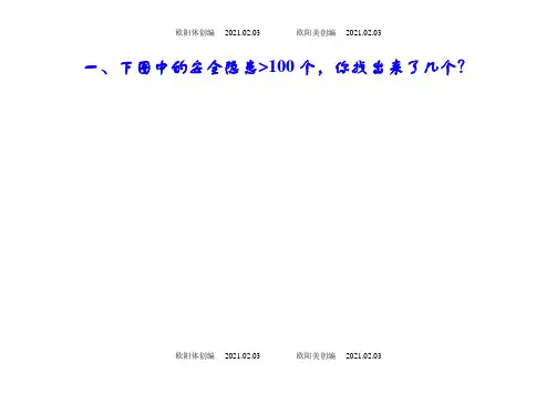 看图找安全隐患之欧阳体创编