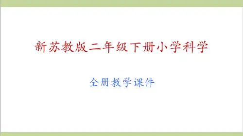 (新教材)苏教版二年级下册科学全册教学课件PPT