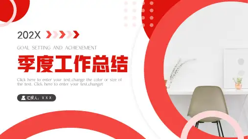 季度工作总结汇报通用PPT模板