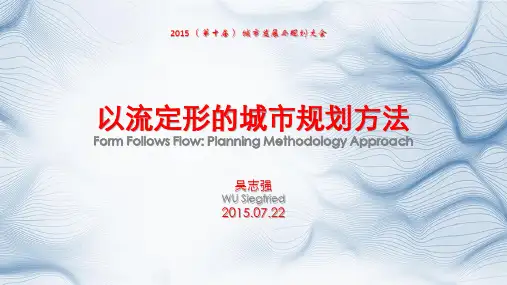 吴志强院士-以流定形的城市规划方法