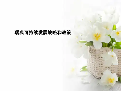 第五组   瑞典可持续发展战略和政策