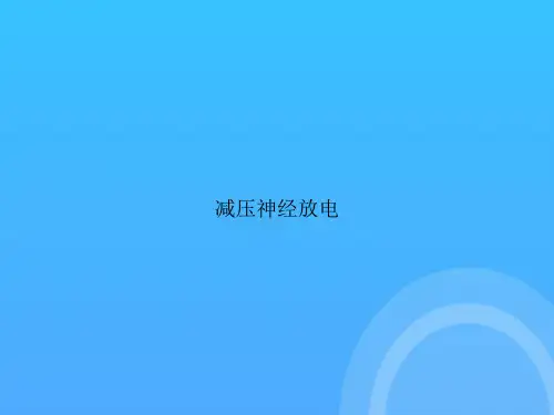 [优选文档]减压神经放电PPT