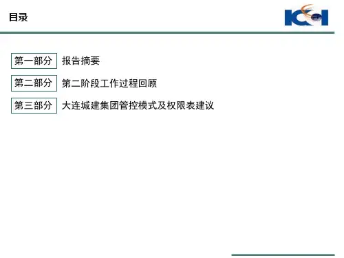 某集团管控模式及权限表建议