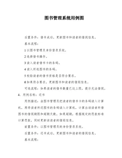 图书管理系统用例图