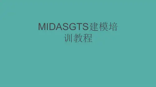 MIDASGTS建模培训教程