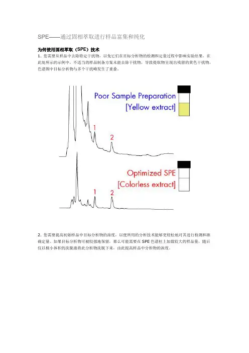 SPE-通过固相萃取进行样品富集和纯化-waters