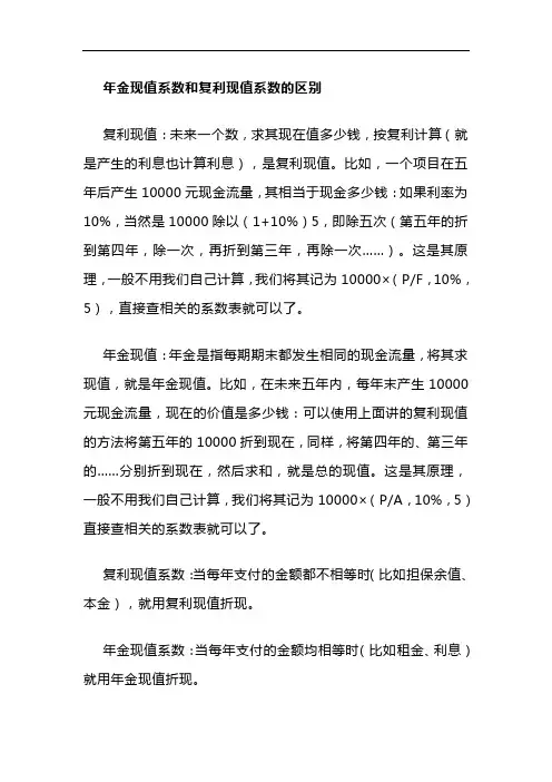 普通年金终值系数表