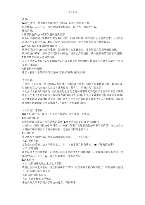 文艺复兴 堂吉诃德