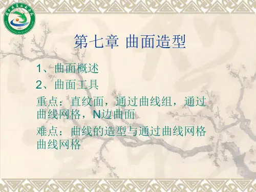 UG曲面造型