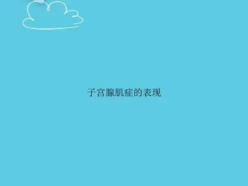 子宫腺肌症的表现精选PPT