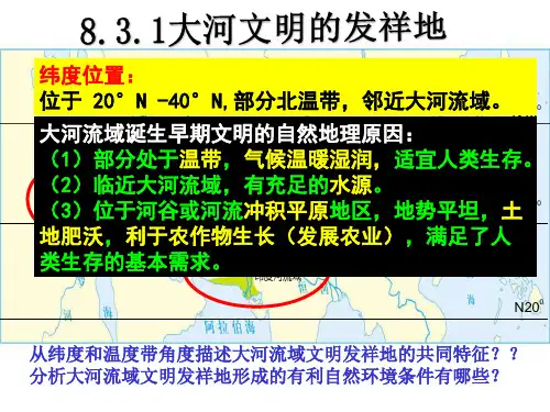 七下社会 第四单元大河文明的发祥地