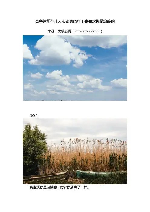 聂鲁达那些让人心动的诗句丨我喜欢你是寂静的
