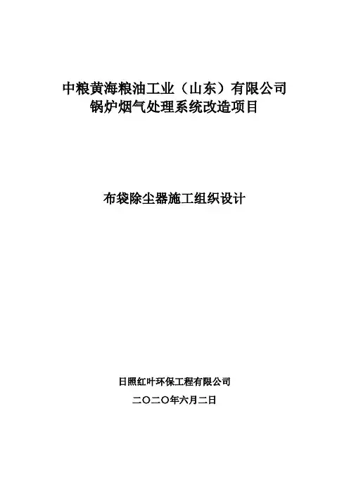 锅炉烟气处理系统改造项目布袋除尘器施工组织计划