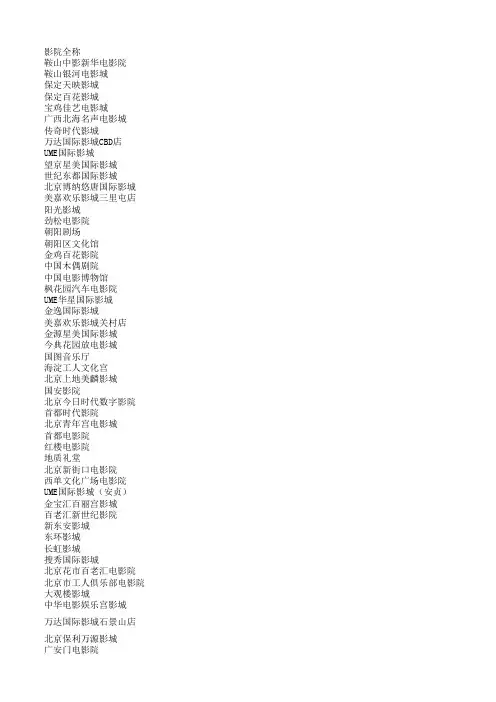 全国影院