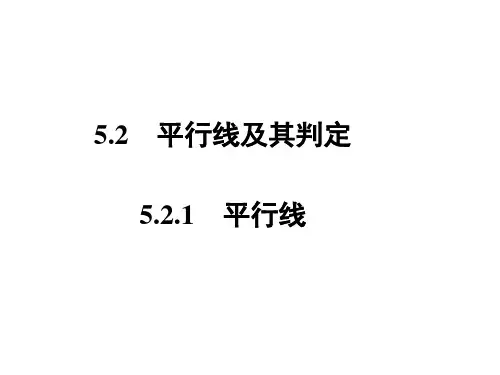 人教版数学七年级下5.2.1《平行线》课件(共44张PPT)