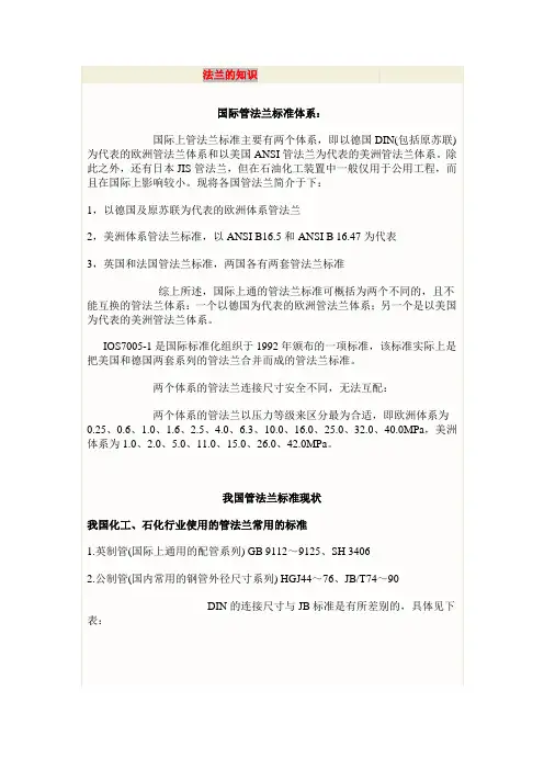 法兰知识