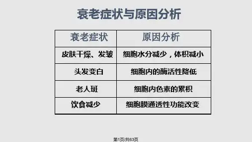 细胞衰老及凋亡PPT课件