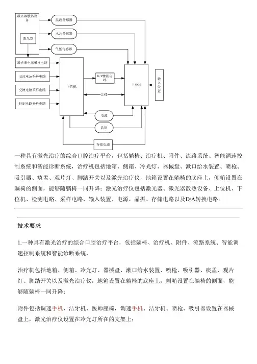 具有激光治疗的综合口腔治疗平台的制作流程