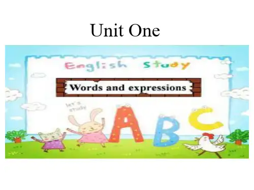 Unit 1 words and expressions