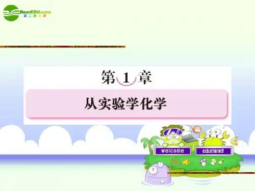 高一化学必修一第一章从实验学化学精品课件