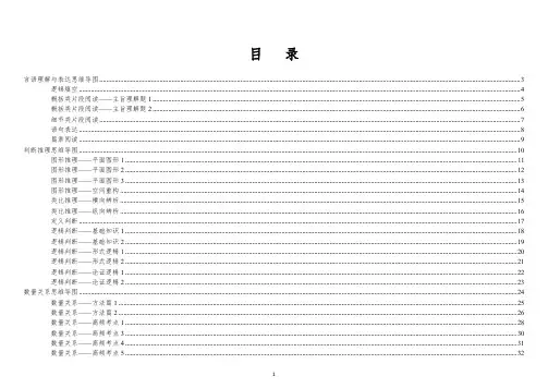 行测思维导图(最新完整版)