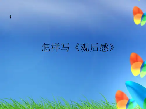 作文指导《观后感》PPT1