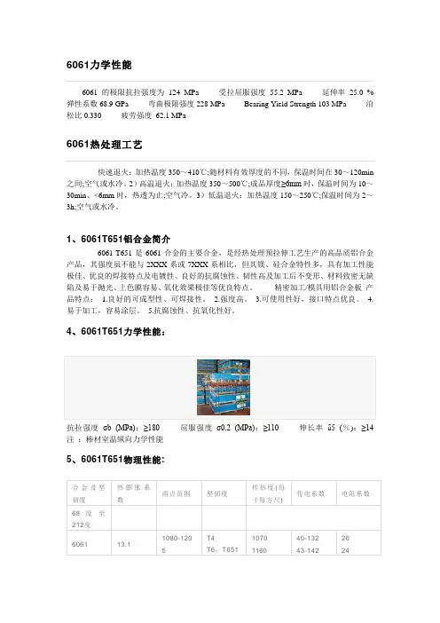 6061力学性能
