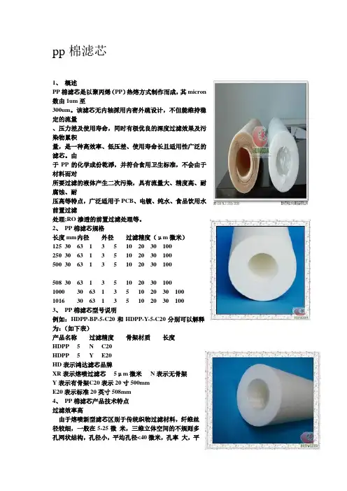 pp棉滤芯