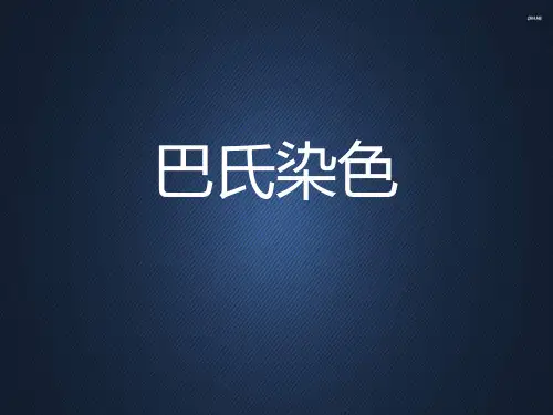 巴氏染色  ppt课件