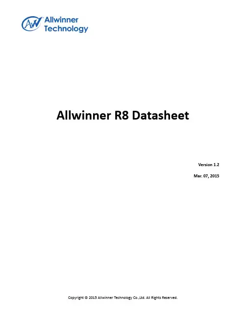 Allwinner R8 Datasheet
