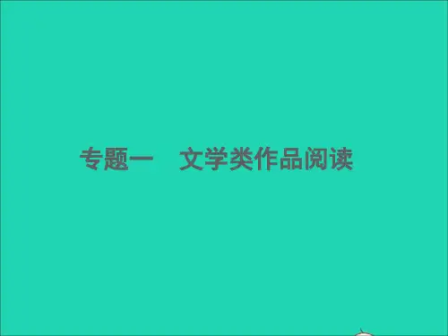 (杭州专版)中考语文专题一 文学类作品阅读 小说天地