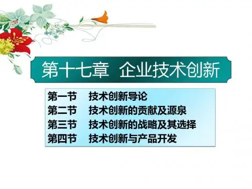 17 企业技术创新-PPT课件