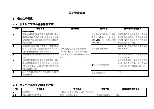 新建水电机组并网安全性评价标准