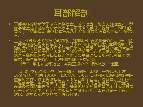 耳部最详细CT解剖ppt课件