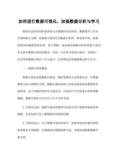 如何进行数据可视化,加强数据分析与学习