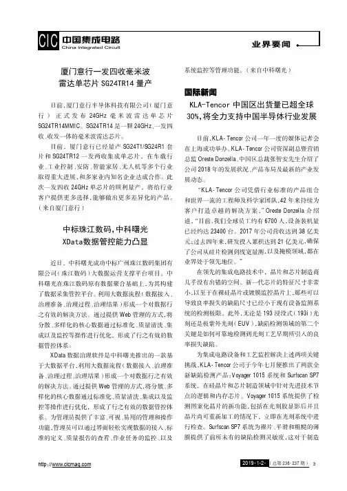 厦门意行一发四收毫米波雷达单芯片SG24TR14量产